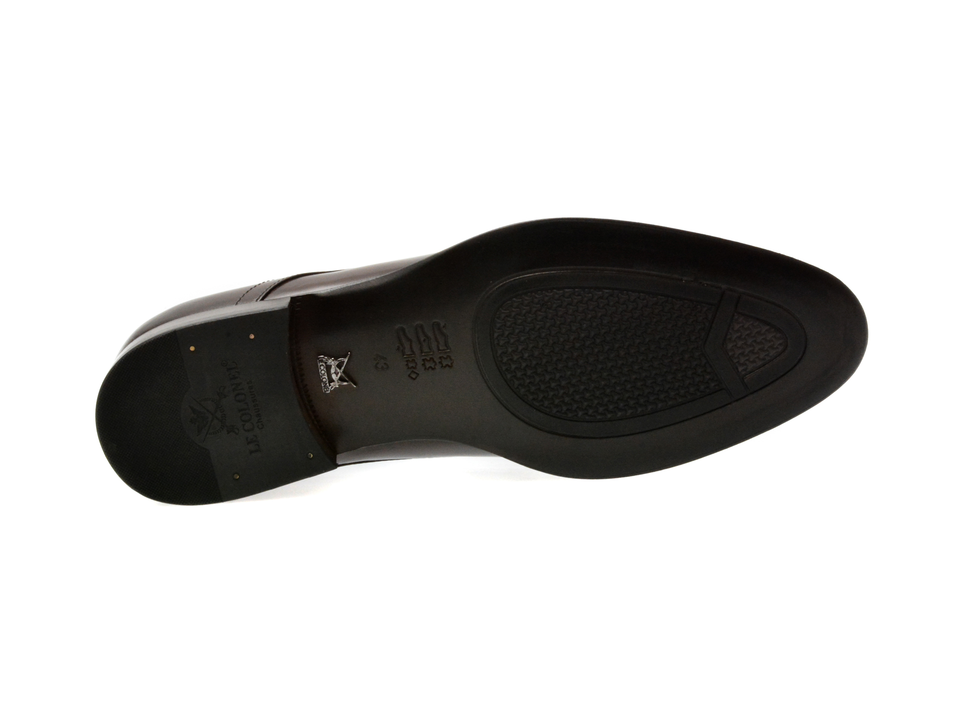 Pantofi eleganti LE COLONEL maro, 680111, din piele naturala - imagine 7