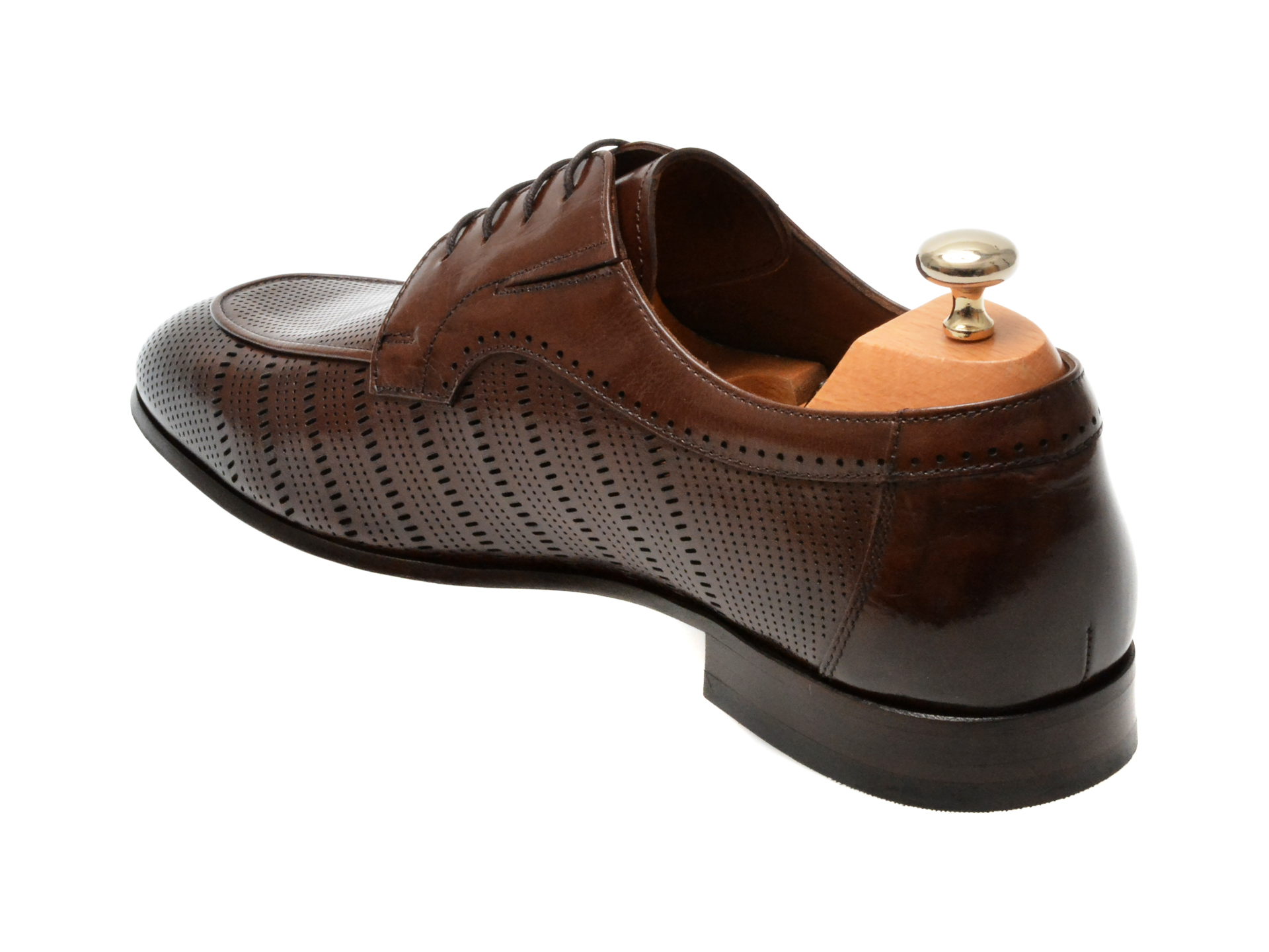 Pantofi eleganti LE COLONEL maro, 704141, din piele naturala - imagine 5