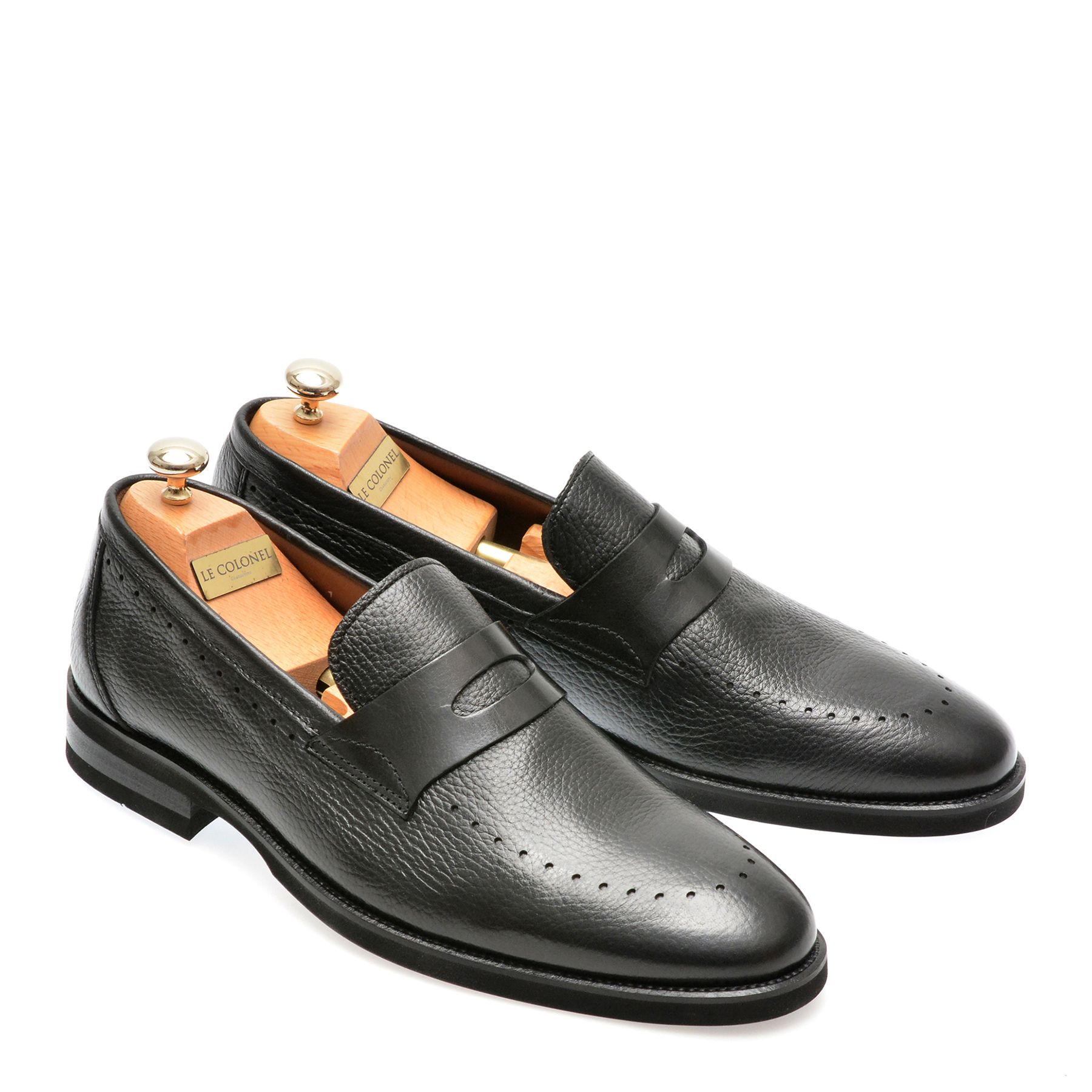 Pantofi eleganti LE COLONEL negri, 4221331, din piele naturala - imagine 4
