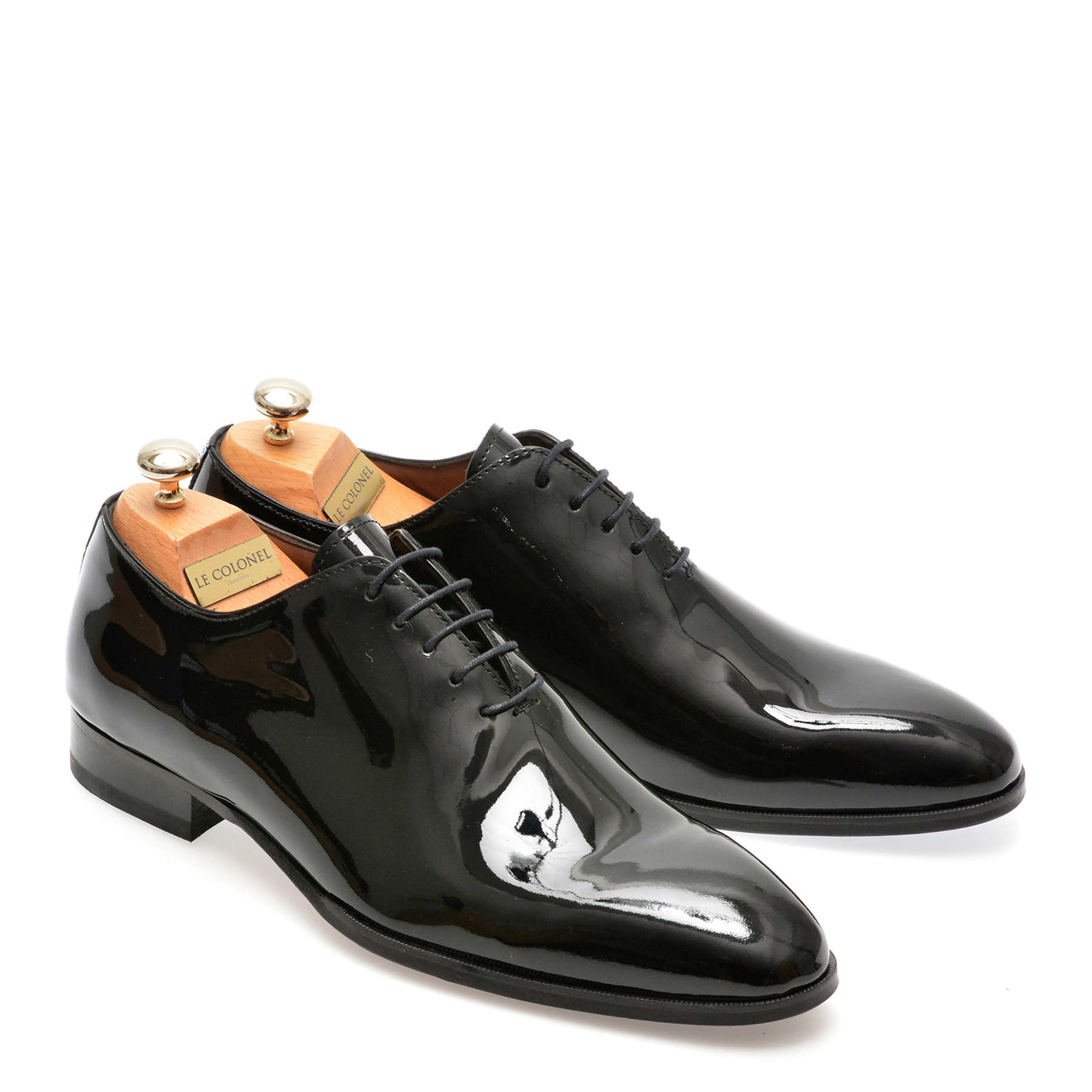 Pantofi eleganti LE COLONEL negri, 42523, din piele naturala lacuita - imagine 4