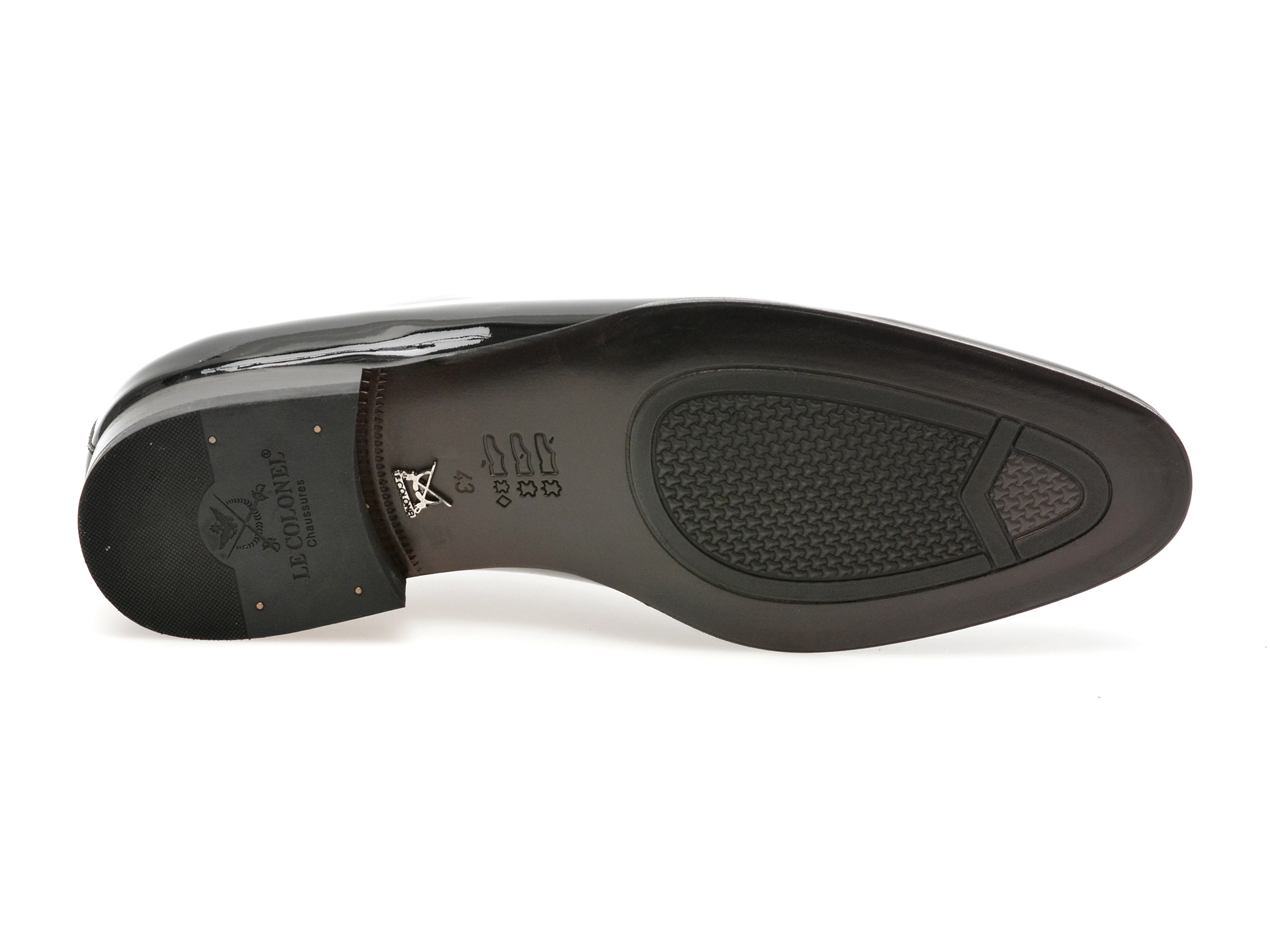 Pantofi eleganti LE COLONEL negri, 42523, din piele naturala lacuita - imagine 7