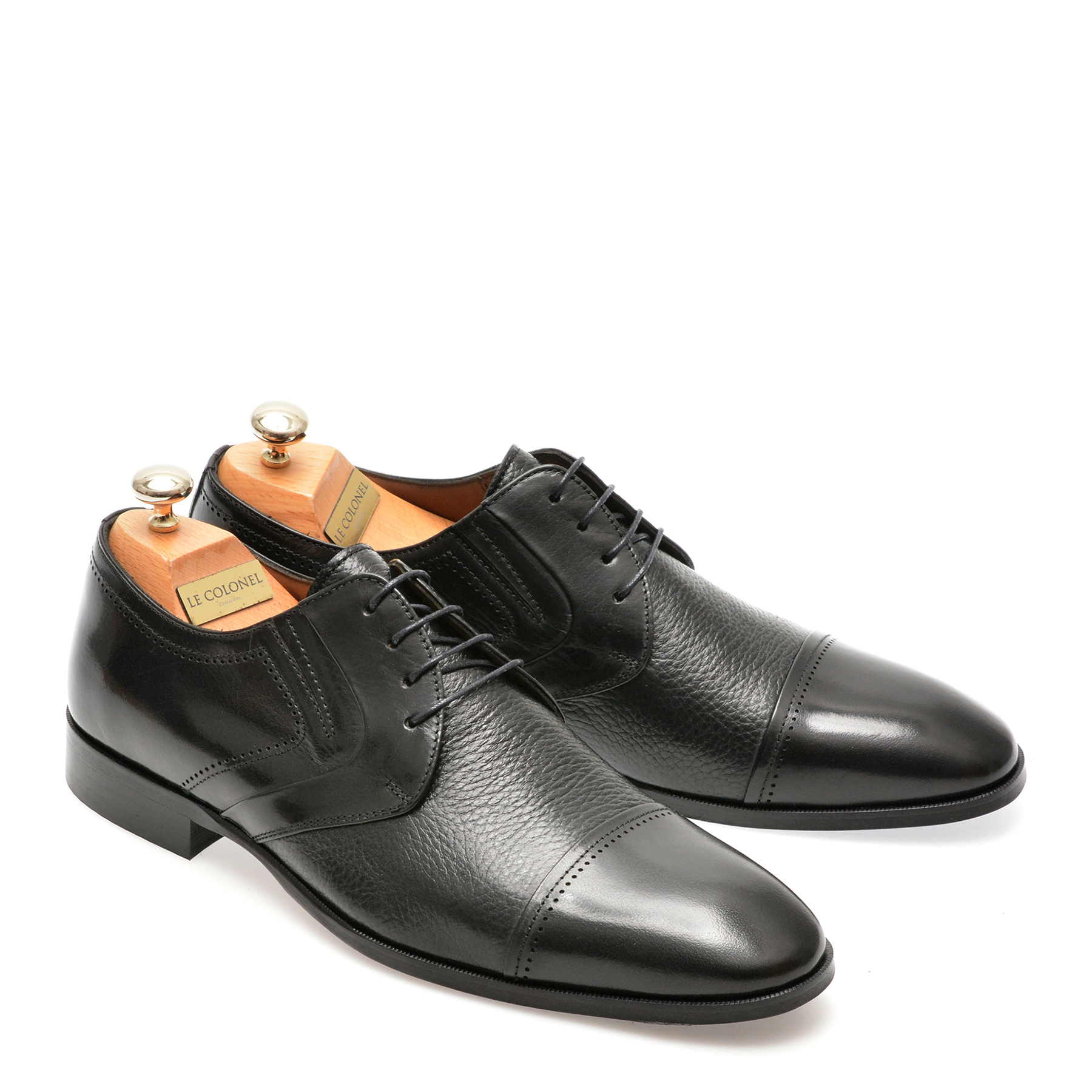 Pantofi eleganti LE COLONEL negri, 487951, din piele naturala - imagine 4