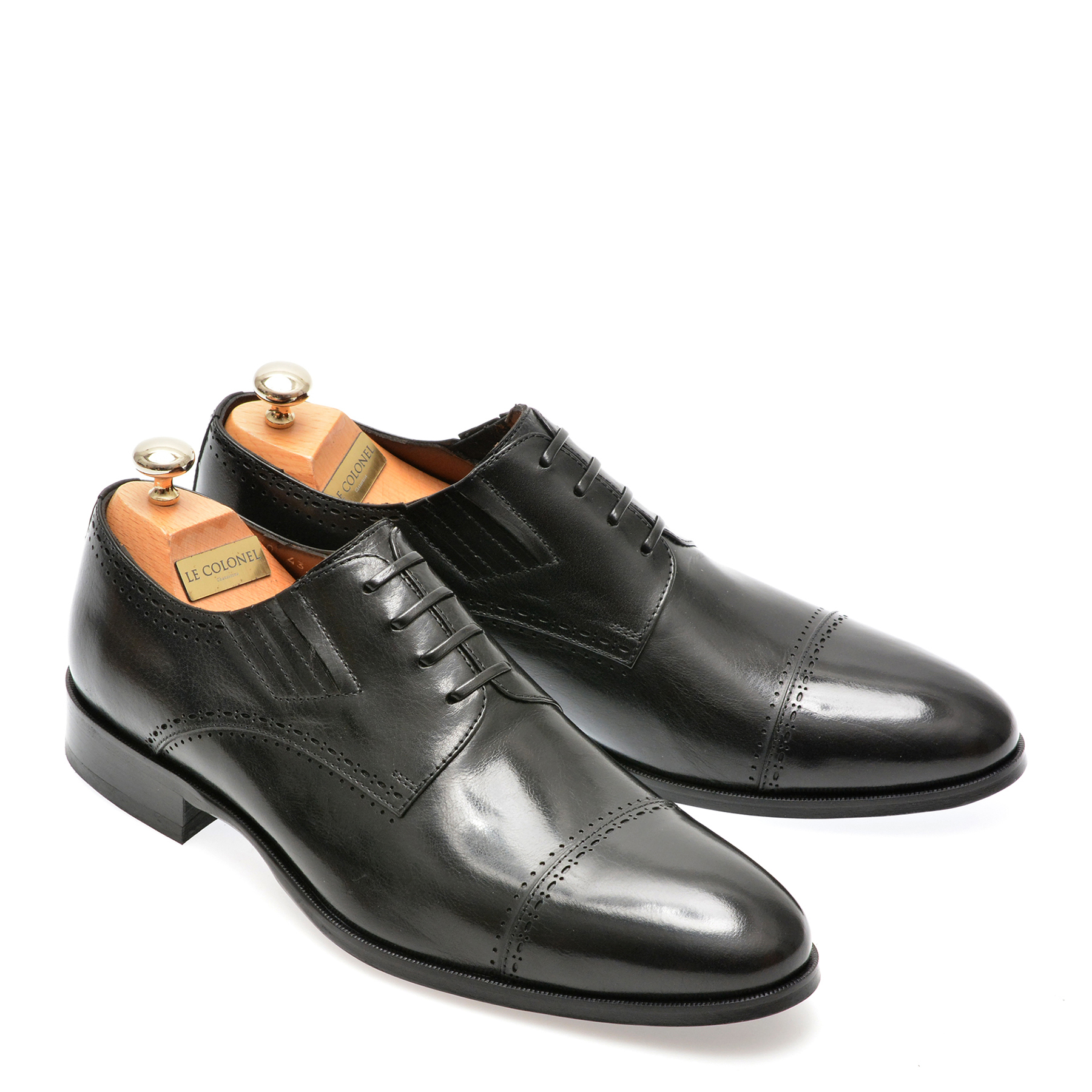 Pantofi eleganti LE COLONEL negri, 509301, din piele naturala - imagine 4