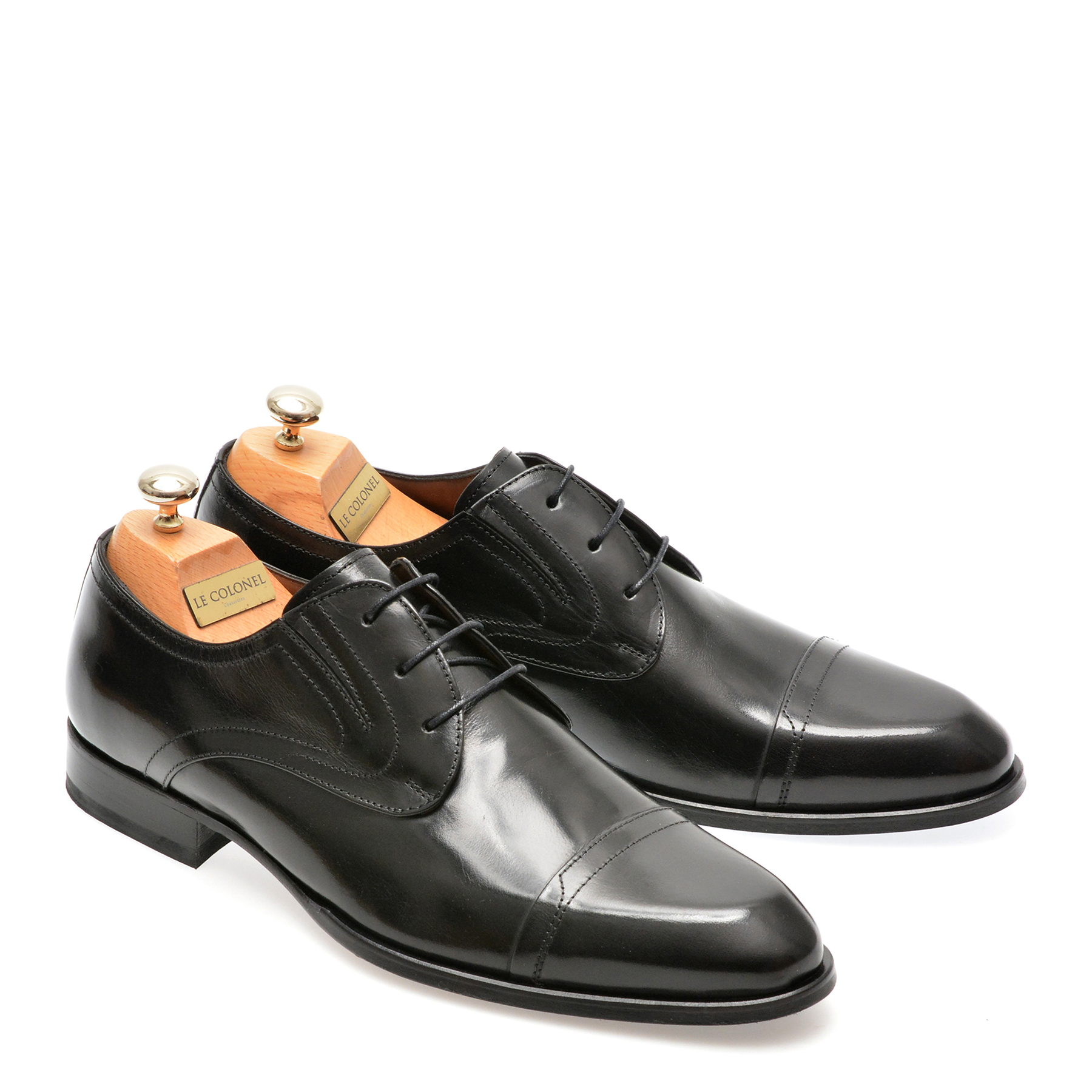 Pantofi eleganti LE COLONEL negri, 680111, din piele naturala - imagine 4