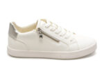 Pantofi GEOX albi, D026HA, din piele ecologica