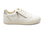Pantofi GEOX albi, D366HE, din piele ecologica