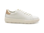 Pantofi GEOX albi, D45WEA, din piele naturala