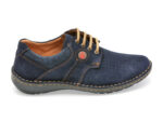 Pantofi OTTER bleumarin, 9560, din piele intoarsa