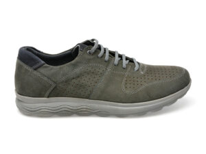 Pantofi OTTER gri, SF6031, din nabuc