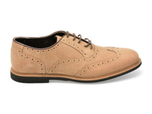 Pantofi OTTER gri, TUR103, din nabuc