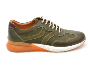 Pantofi OTTER kaki, 211111, din nabuc
