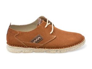 Pantofi OTTER maro, 2818, din nabuc
