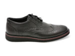 Pantofi OTTER negri, TUR25, din piele naturala