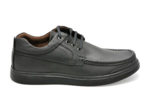 Pantofi OTTER negri, TUR80, din piele naturala