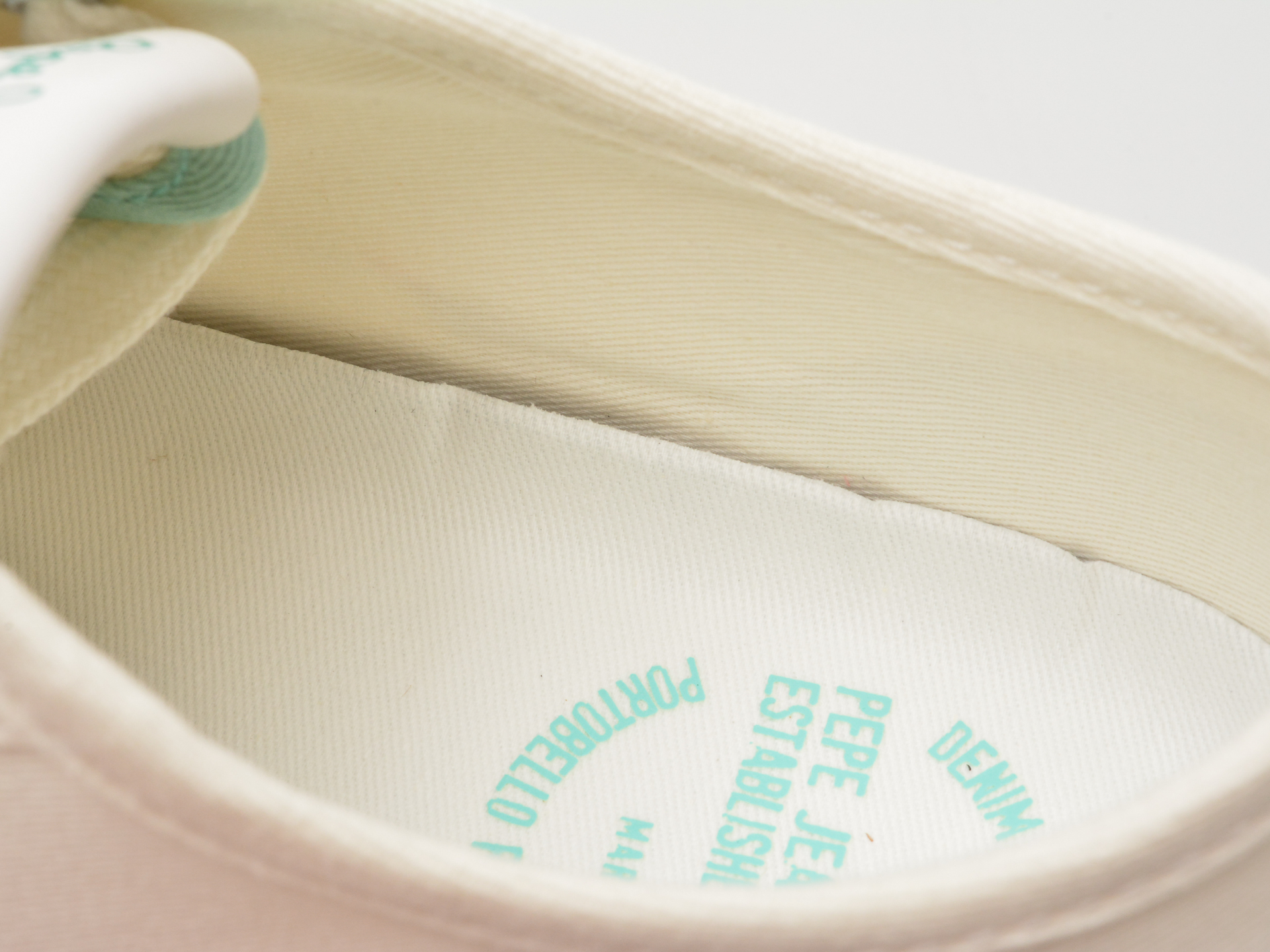 Pantofi PEPE JEANS albi, ALLEN BAND, din material textil - imagine 3