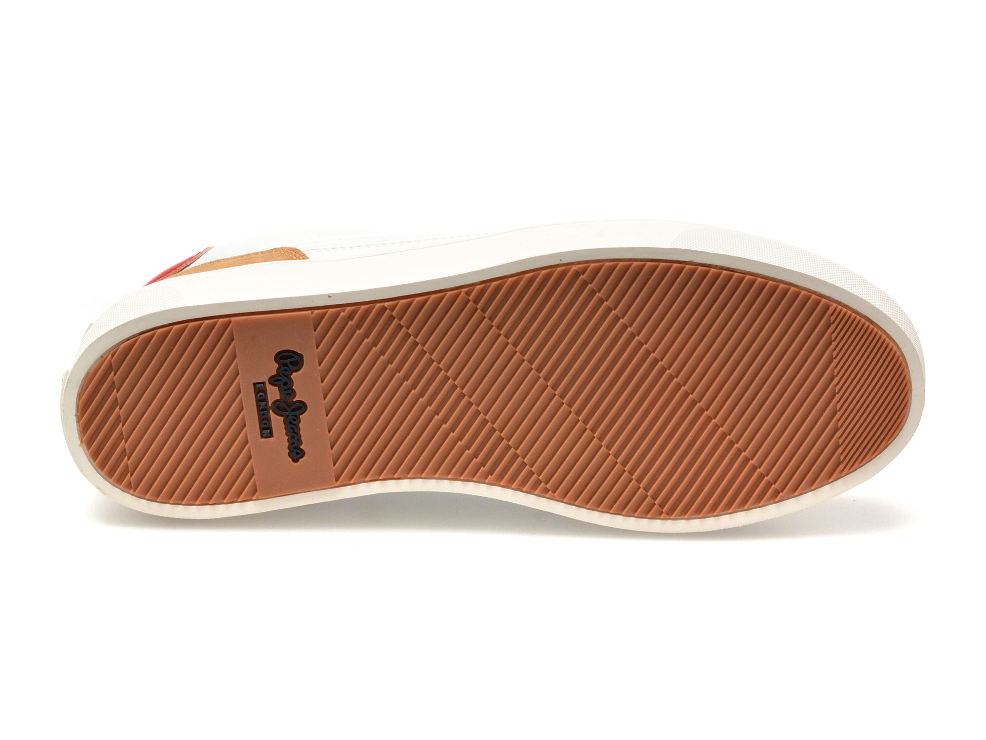 Pantofi PEPE JEANS albi, CAMDEN STREET, din piele naturala - imagine 7