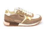 Pantofi PEPE JEANS bej, BRIT SEQUINS, din material textil