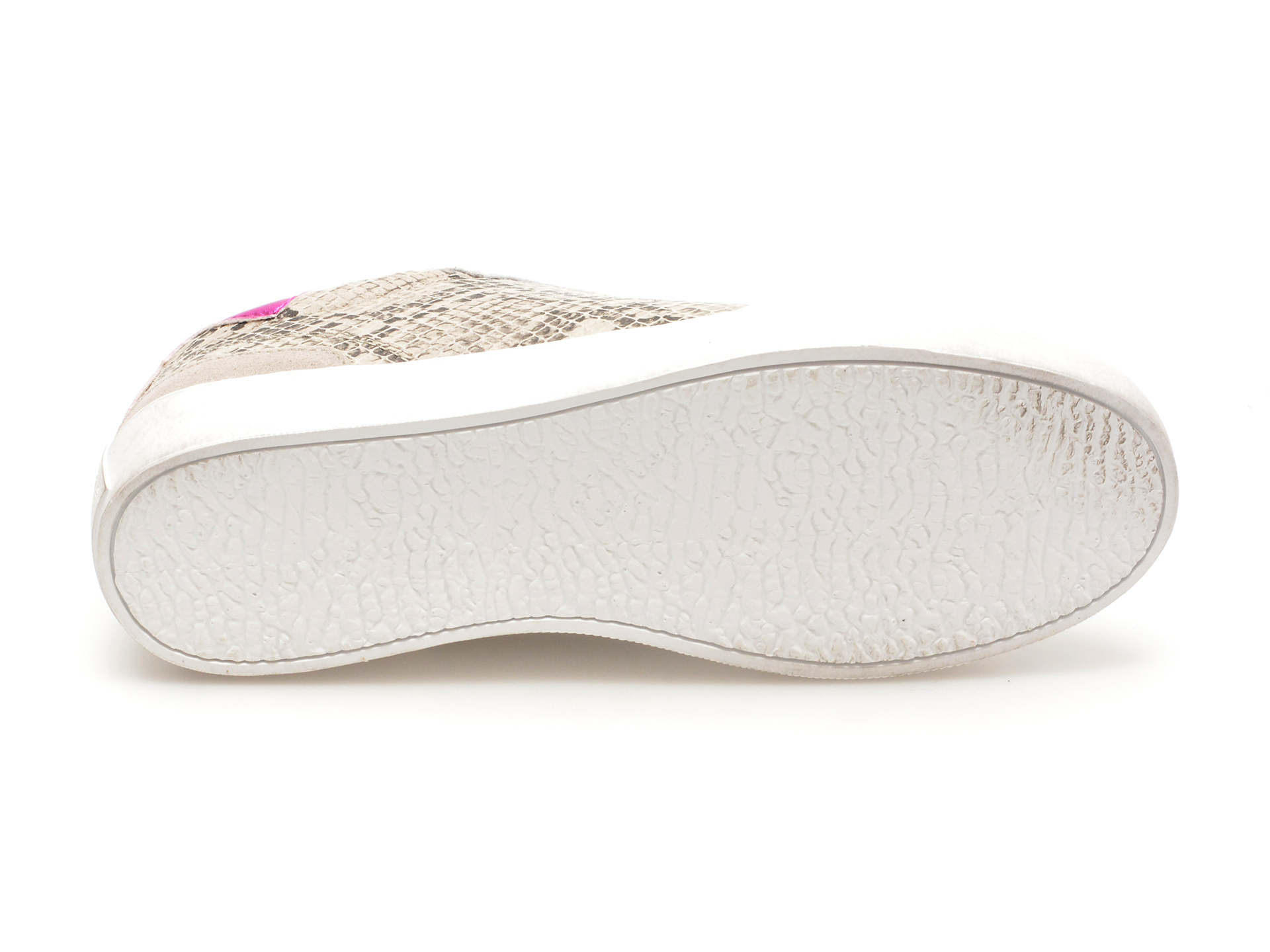 Pantofi PEPE JEANS bej, LANE SNAKE, din piele ecologica - imagine 7