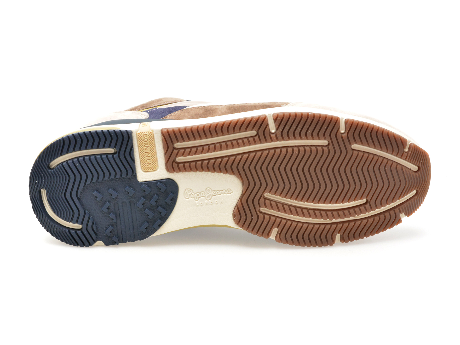 Pantofi PEPE JEANS bej, LONDON PRO MESH, din piele naturala - imagine 7