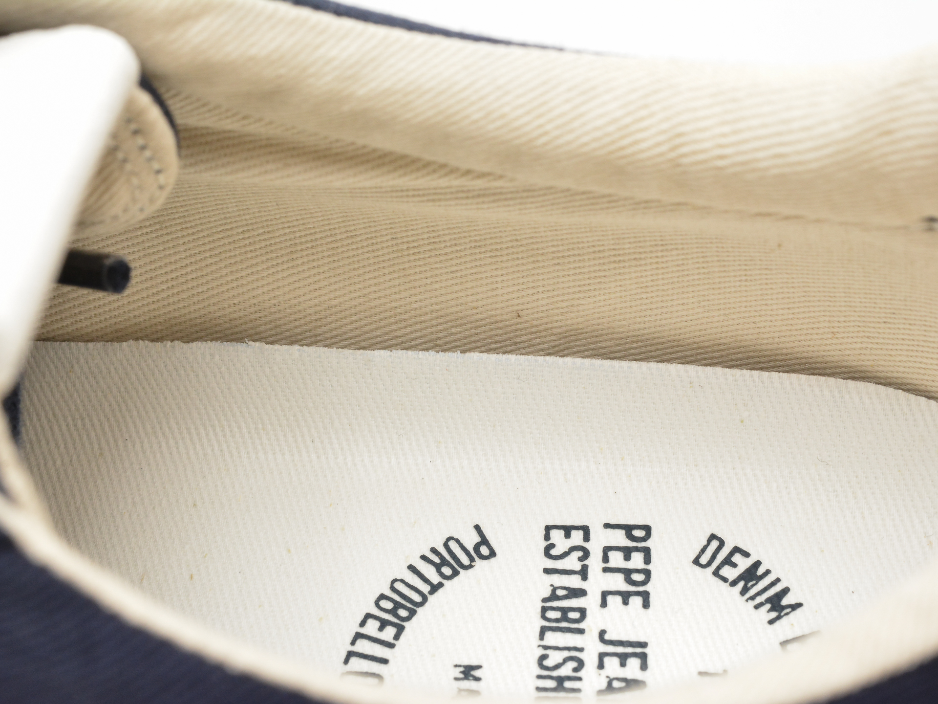 Pantofi PEPE JEANS bleumarin, BEN BASIC, din material textil - imagine 3