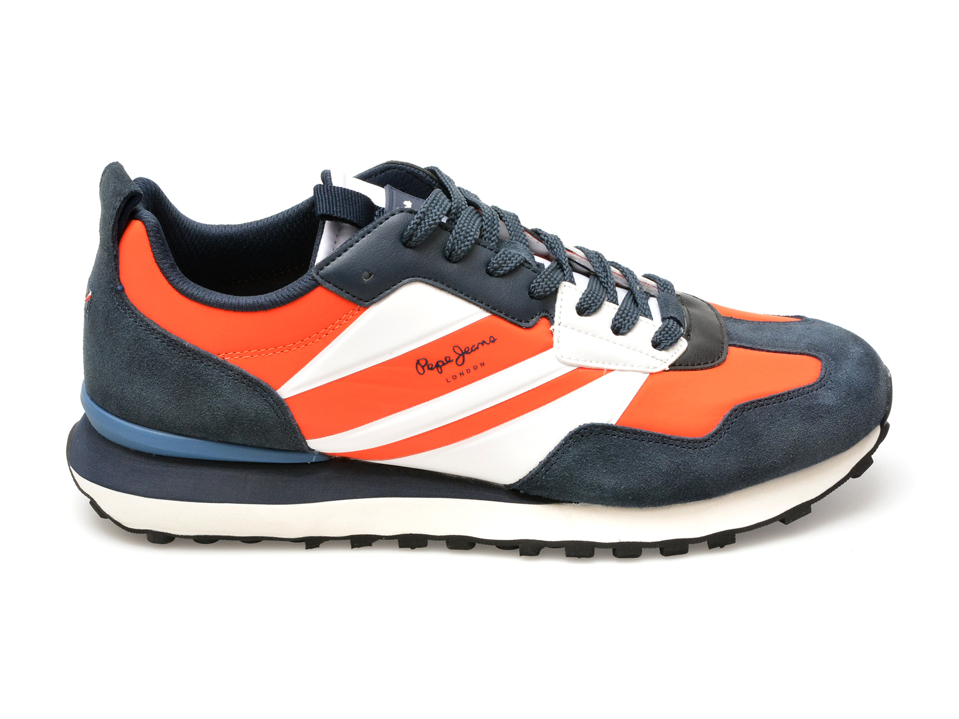 Pantofi PEPE JEANS bleumarin, FOSTER HEAT, din piele naturala
