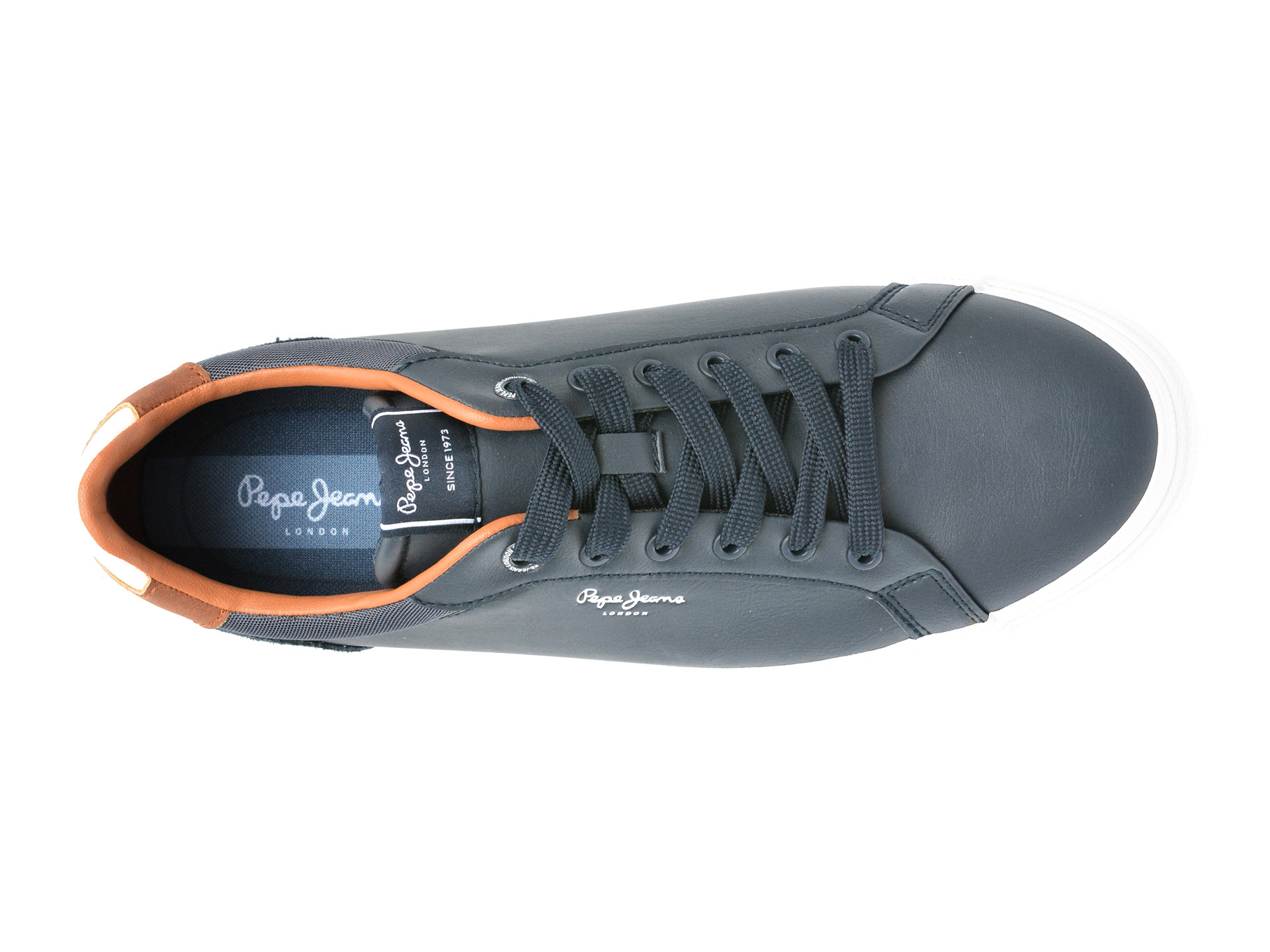 Pantofi PEPE JEANS bleumarin, KENTON COURT, din piele naturala - imagine 6