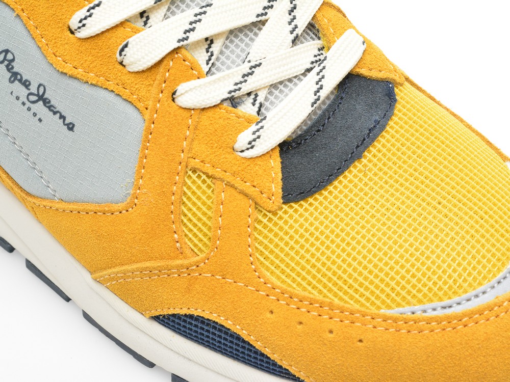 Pantofi PEPE JEANS galbeni, X20 FREE, din piele naturala - imagine 2