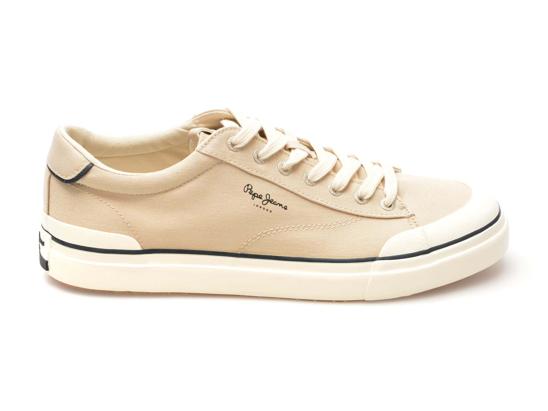 Pantofi PEPE JEANS gri, BEN BASIC, din material textil