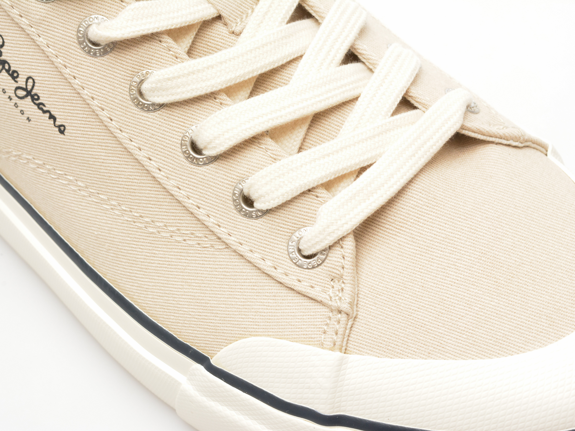 Pantofi PEPE JEANS gri, BEN BASIC, din material textil - imagine 2