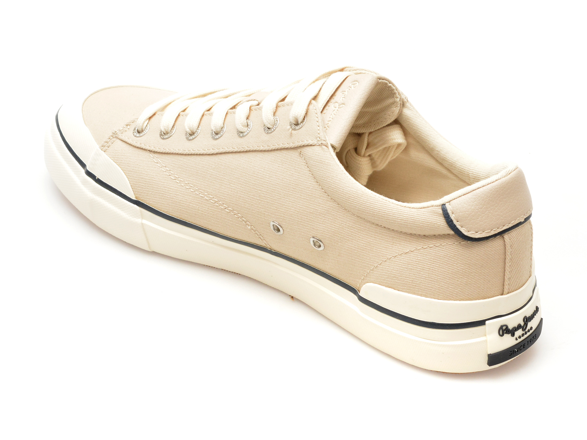 Pantofi PEPE JEANS gri, BEN BASIC, din material textil - imagine 5