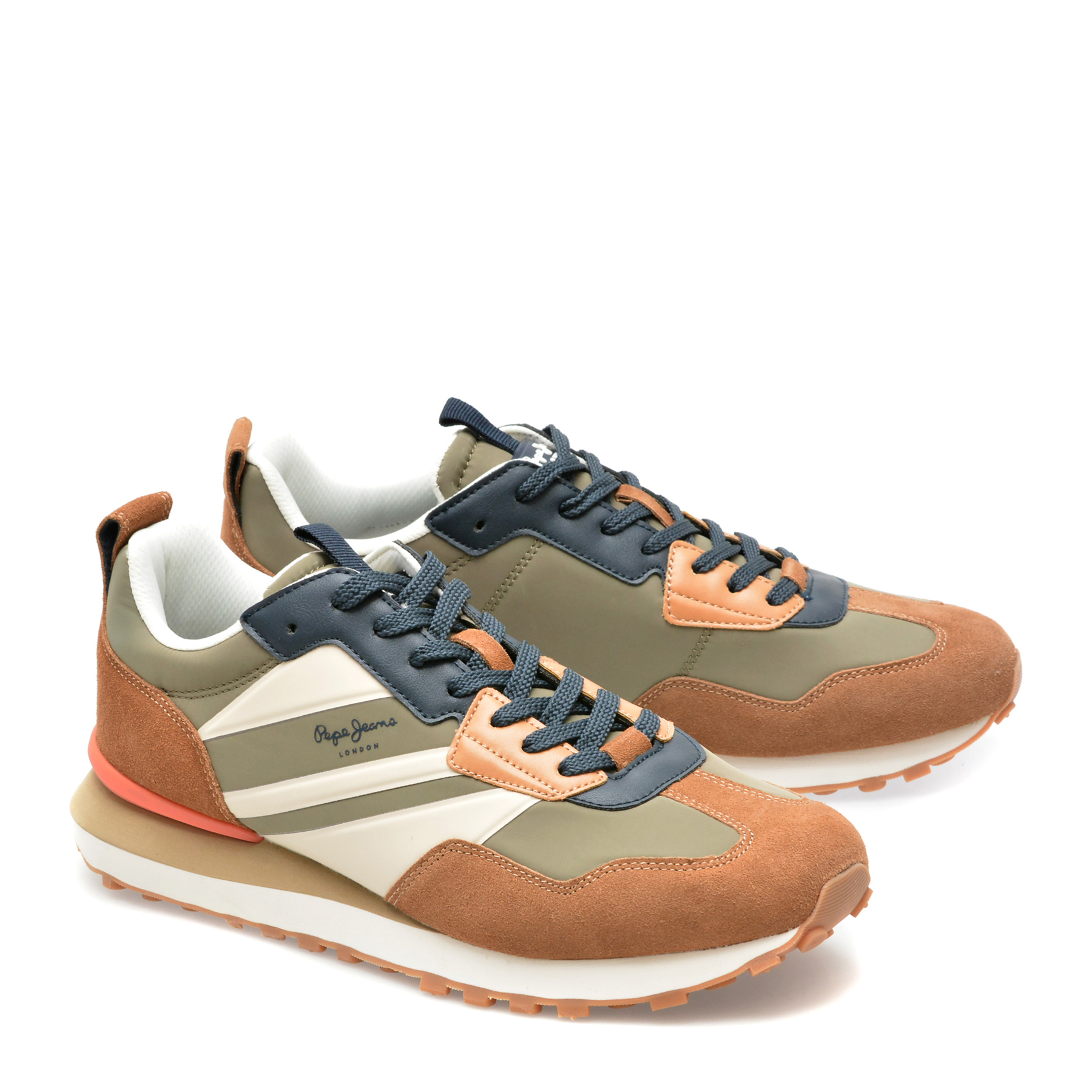 Pantofi PEPE JEANS maro, FOSTER HEAT, din material textil - imagine 4