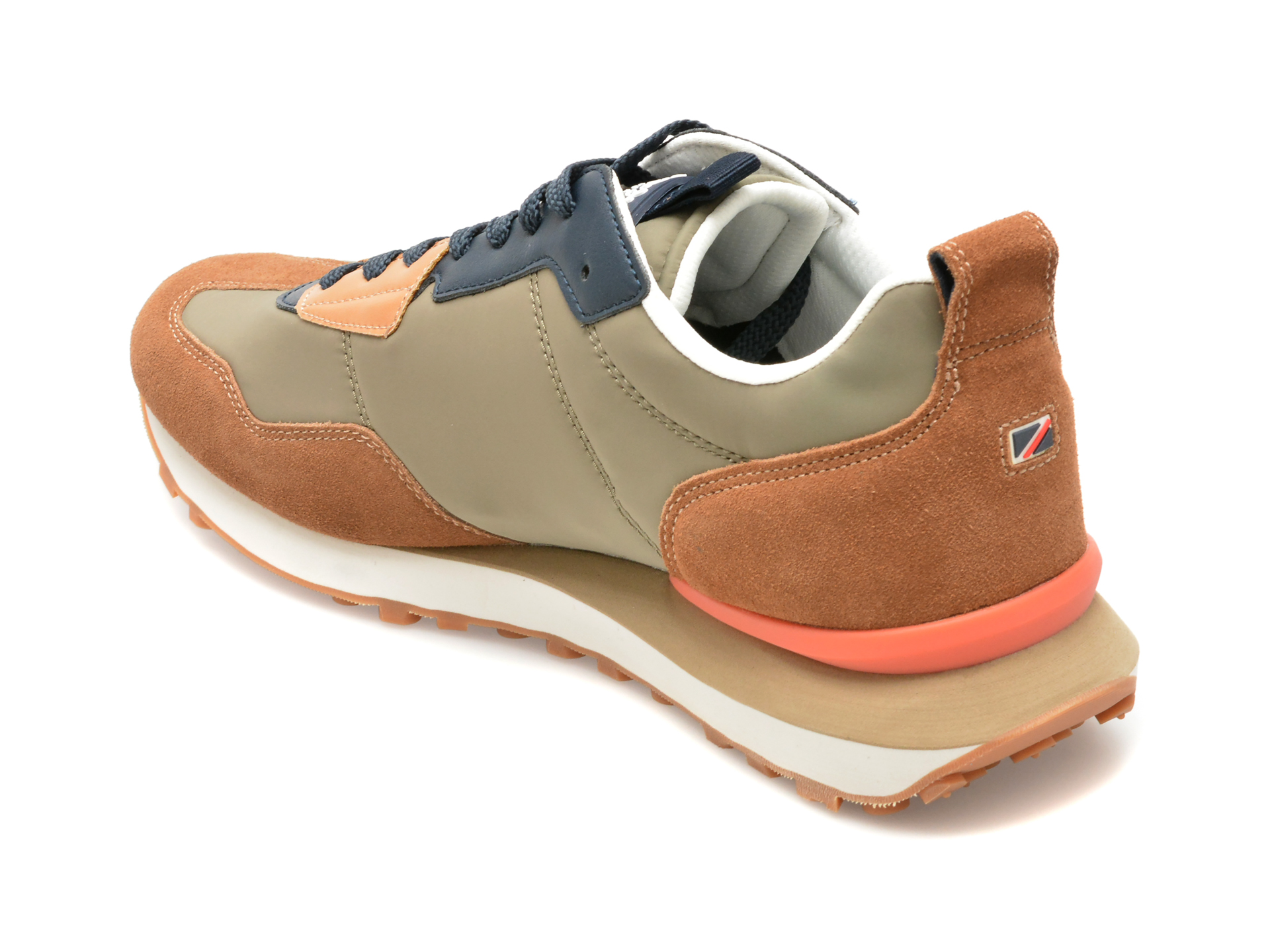 Pantofi PEPE JEANS maro, FOSTER HEAT, din material textil - imagine 5