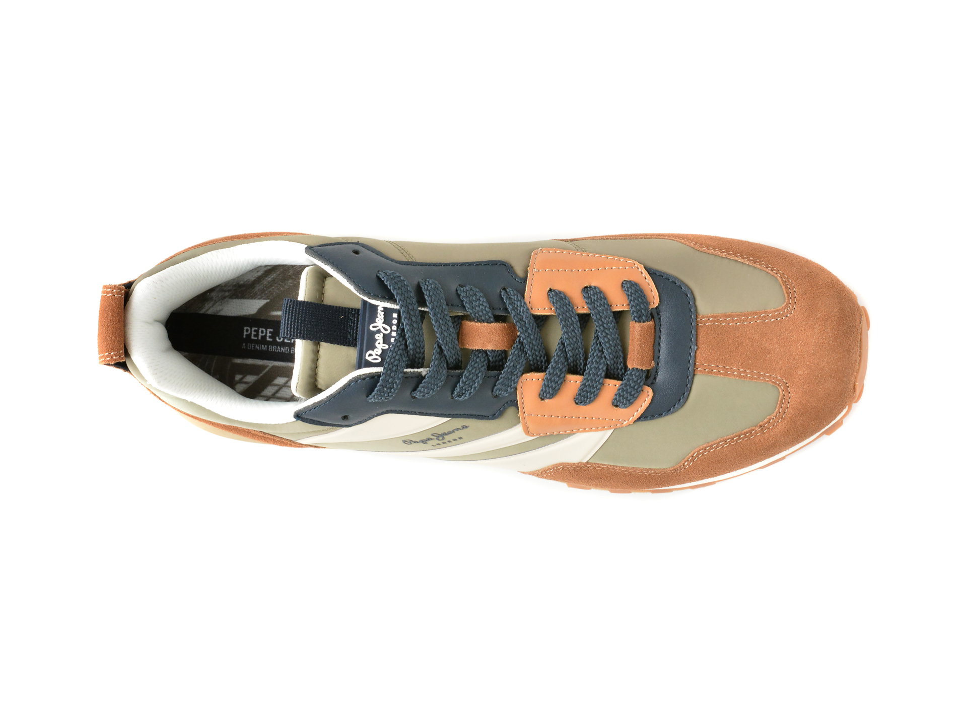 Pantofi PEPE JEANS maro, FOSTER HEAT, din material textil - imagine 6