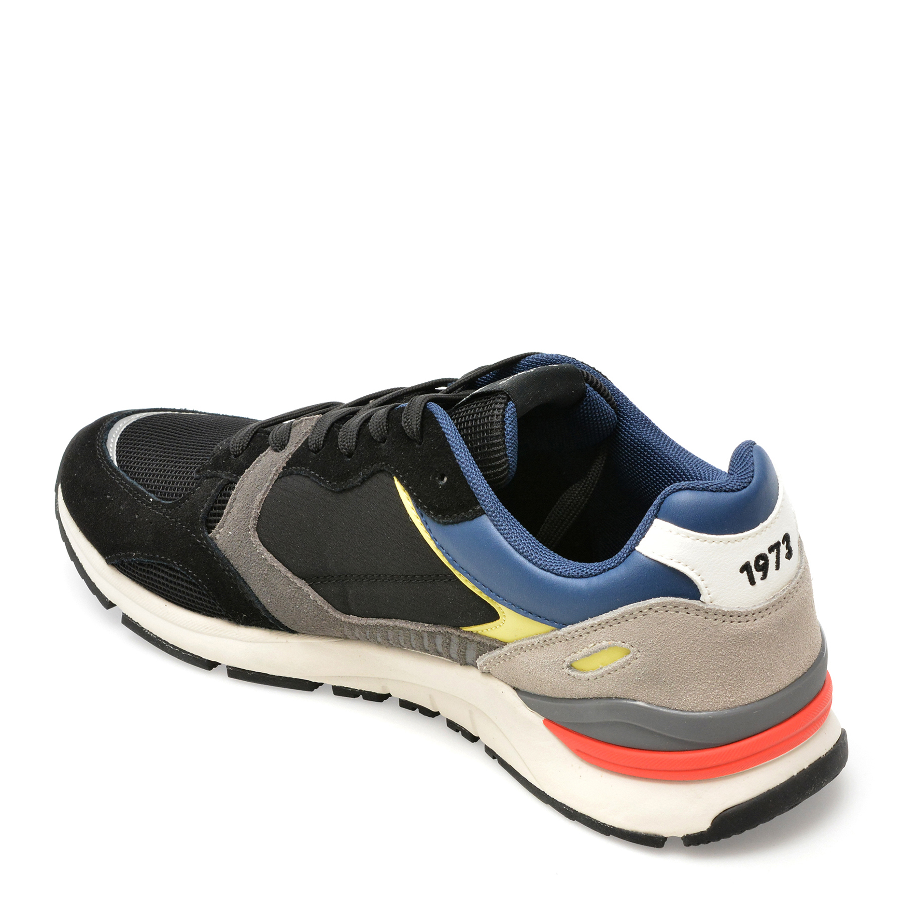 Pantofi PEPE JEANS negri, X20 FREE, din piele intoarsa - imagine 4