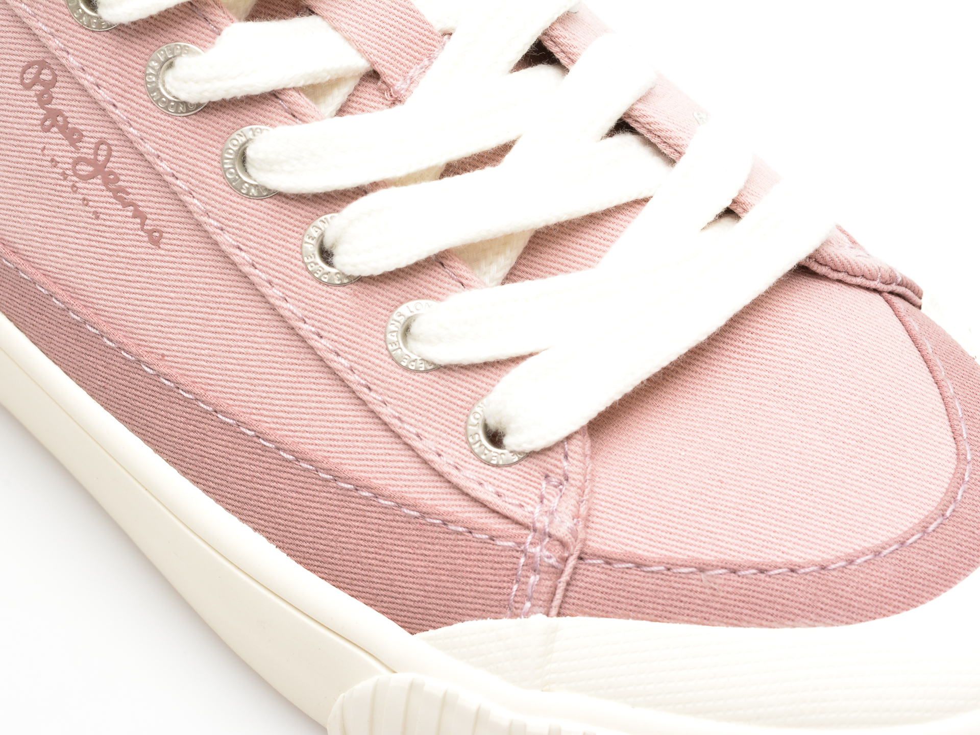 Pantofi PEPE JEANS roz, BEN ROAD, din material textil - imagine 2