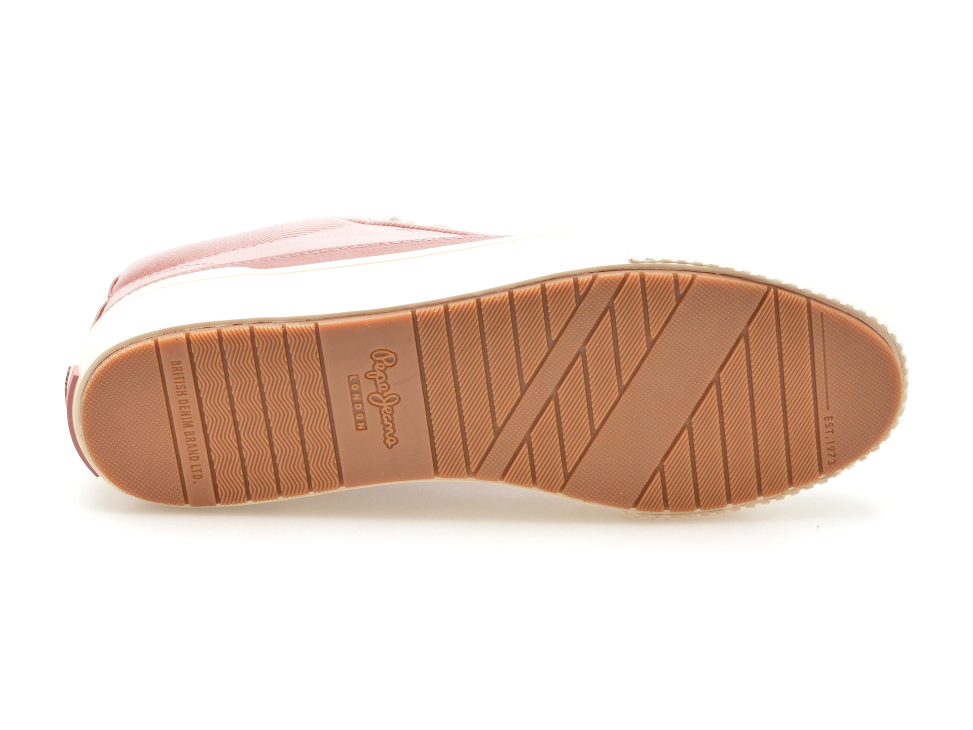 Pantofi PEPE JEANS roz, BEN ROAD, din material textil - imagine 7