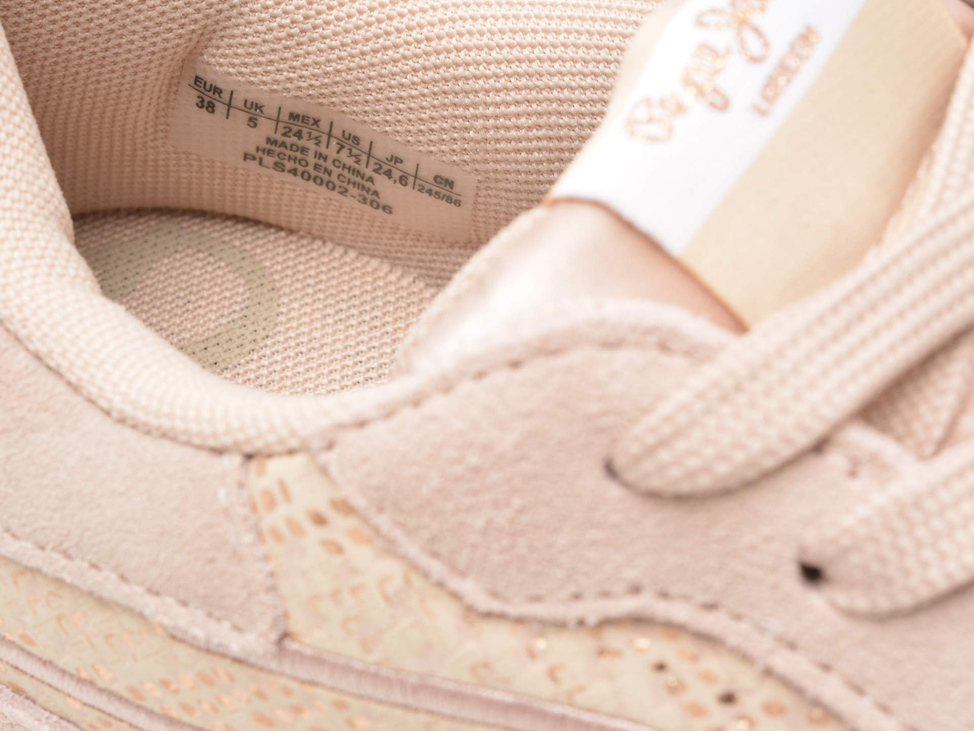 Pantofi PEPE JEANS roz, RUSPER GALA, din piele naturala - imagine 3