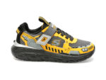 Pantofi SKECHERS galbeni, SKECH TRACKS, din piele ecologica