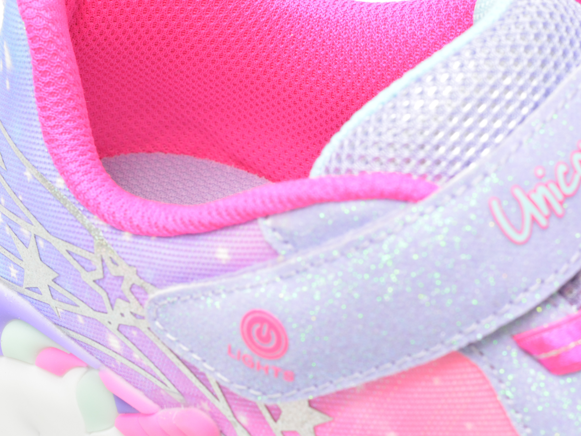 Pantofi SKECHERS mov, UNICORN DREAMS, din material textil - imagine 3