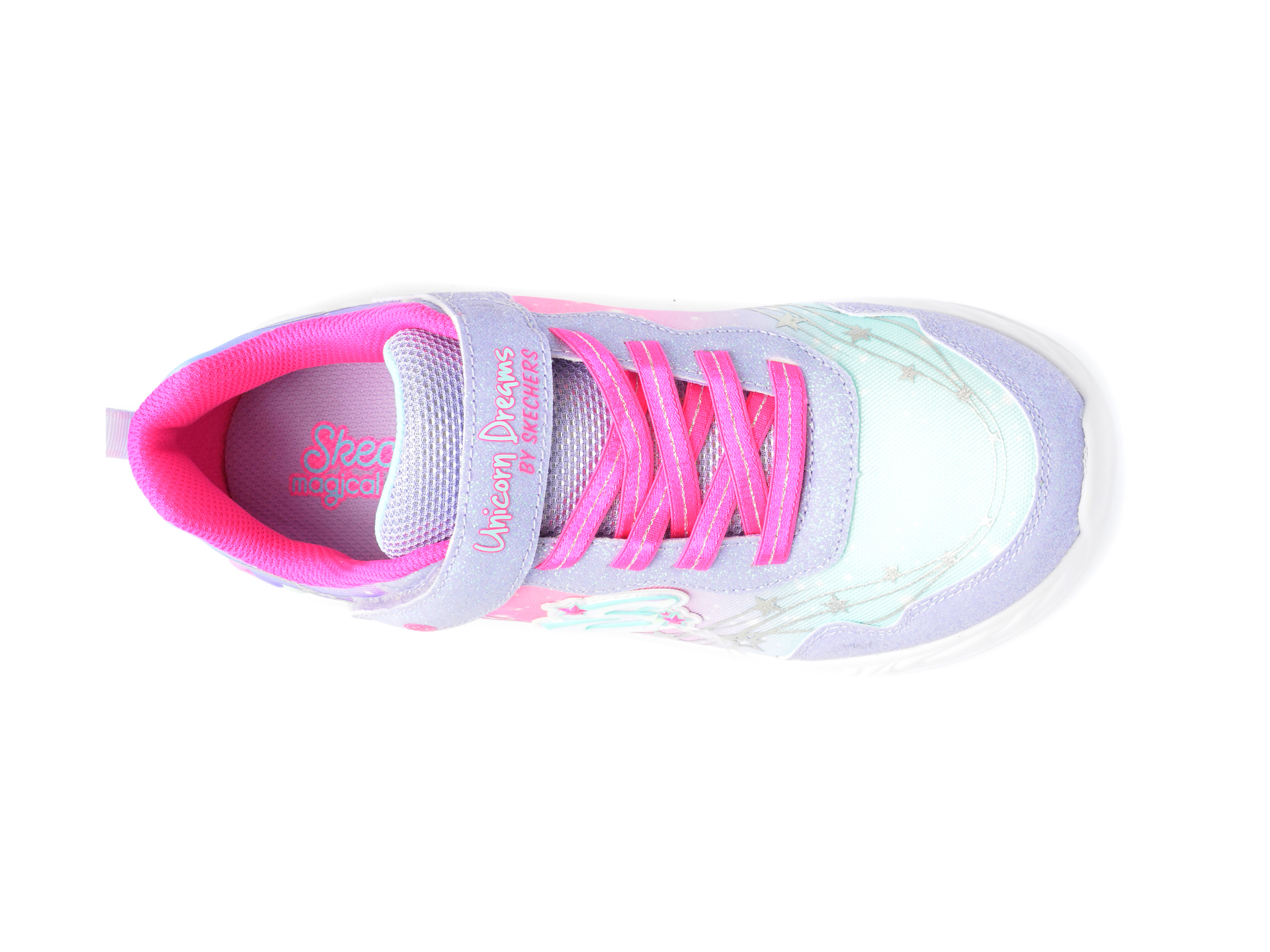 Pantofi SKECHERS mov, UNICORN DREAMS, din material textil - imagine 6