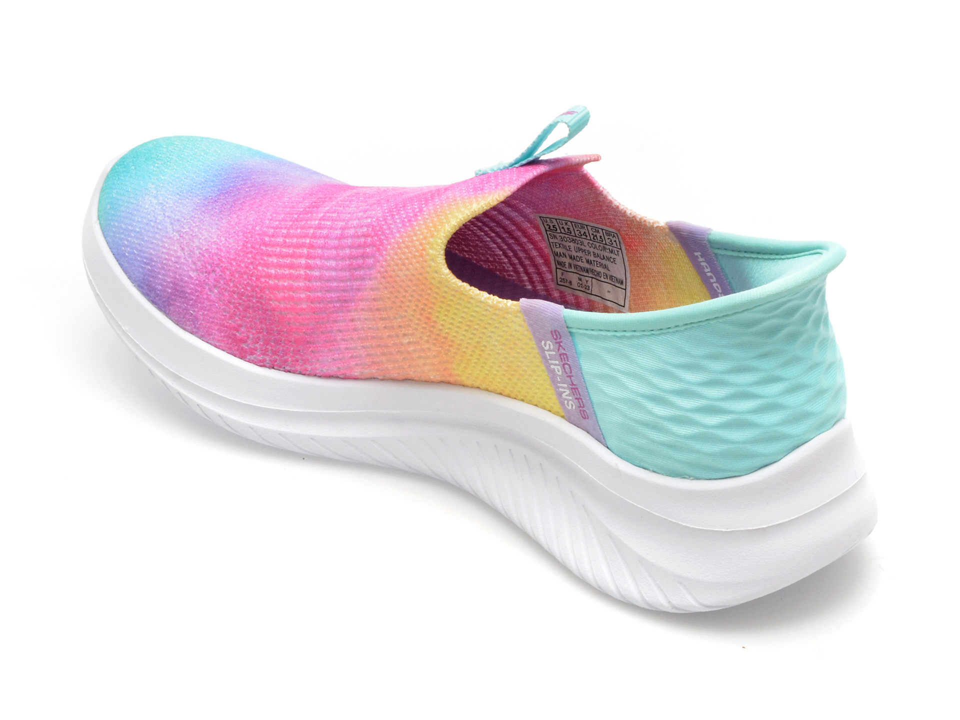 Pantofi SKECHERS multicolor, ULTRA FLEX 3.0, din material textil - imagine 5