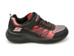 Pantofi SKECHERS negri, BOUNDER, din material textil