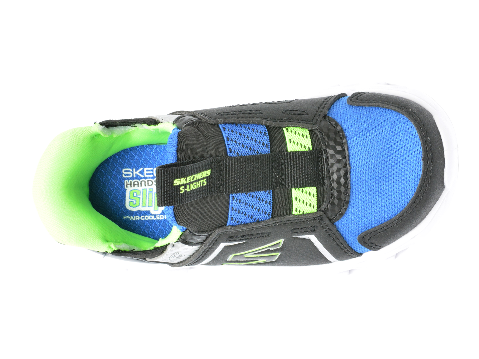 Pantofi SKECHERS negri, HYPNO-FLASH 2.0, din piele ecologica - imagine 6