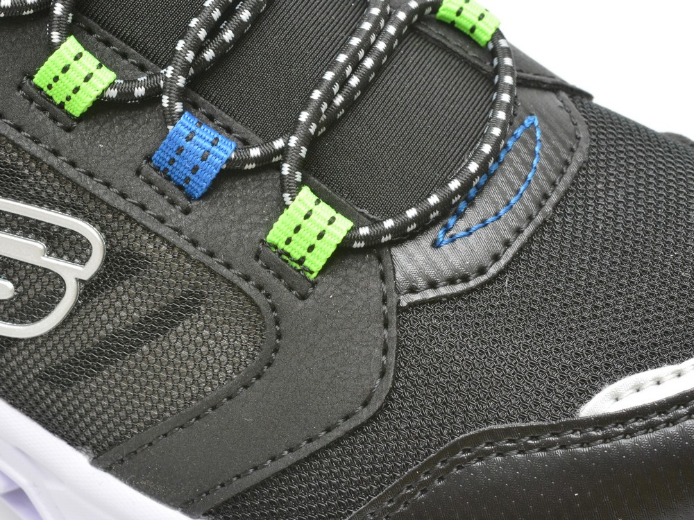 Pantofi SKECHERS negri, HYPNO-FLASH 2.0, din piele ecologica - imagine 2