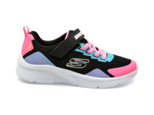 Pantofi SKECHERS negri, MICROSPEC, din material textil