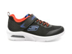 Pantofi SKECHERS negri, MICROSPEC MAX, din material textil