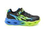 Pantofi SKECHERS negri, THERMO-FLASH, din piele ecologica