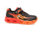 Pantofi SKECHERS negri, THERMO-FLASH, din piele ecologica