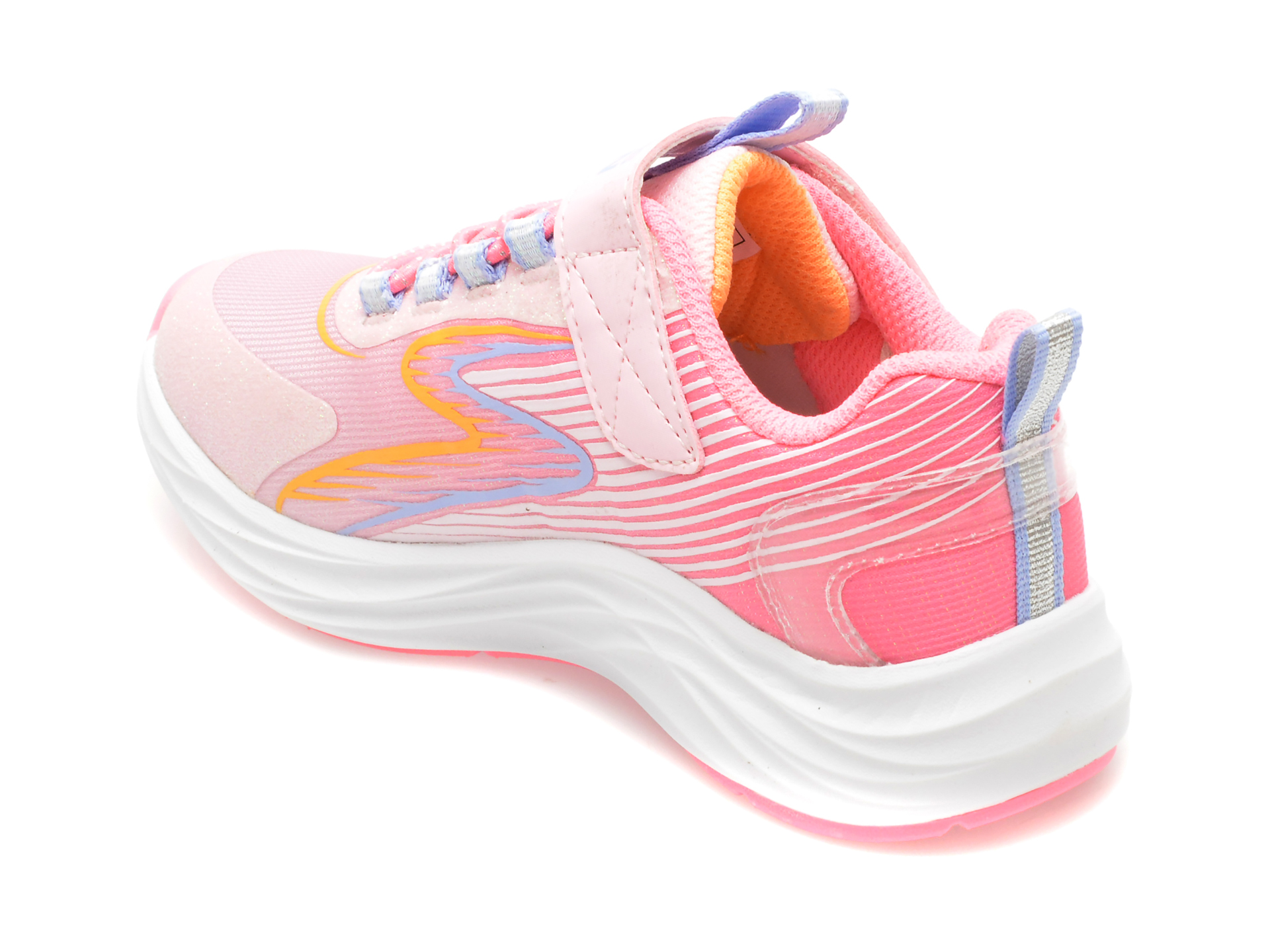 Pantofi SKECHERS roz, GO-RUN ACCELERATE, din material textil - imagine 5