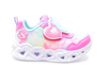 Pantofi SKECHERS roz, HEART LIGHTS, din material textil